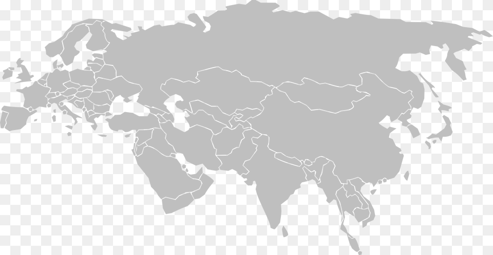Blank Eurasia Map, Chart, Plot, Atlas, Diagram Png Image