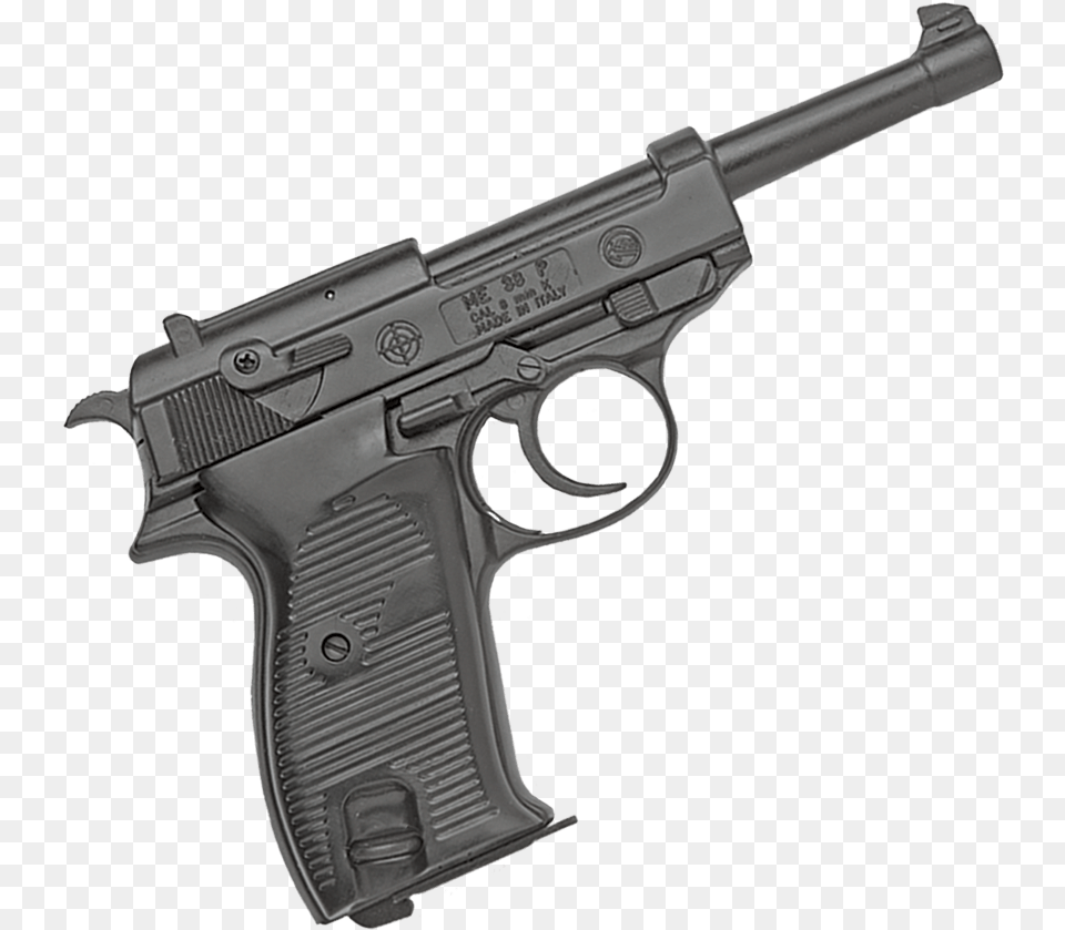 Blank Firing German P38 Pistol P38 Pistol, Firearm, Gun, Handgun, Weapon Free Png