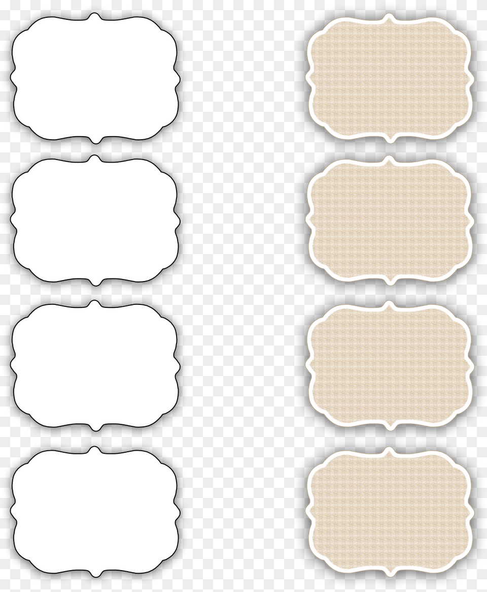 Blank Gift Tag Templates Illustration, Home Decor, Person, Linen, Text Free Png Download