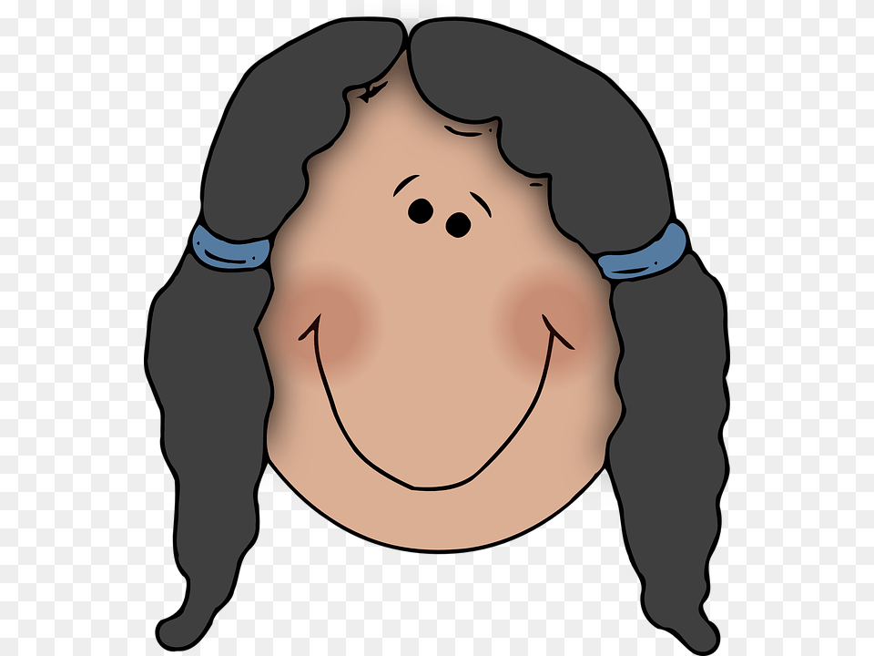 Blank Girl Face Clipart, Baby, Head, Person, Clothing Png