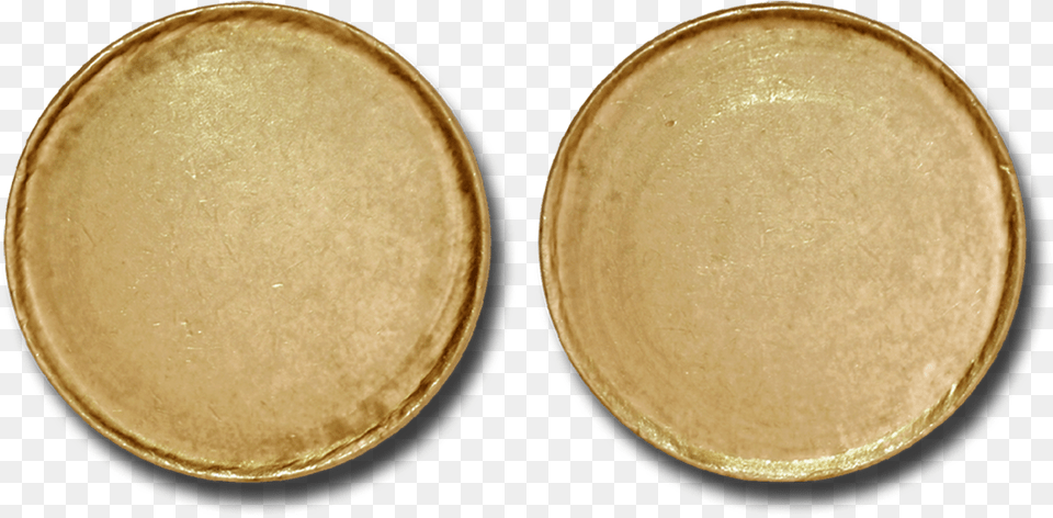 Blank Gold Coin, Plate, Drum, Musical Instrument, Percussion Free Png Download