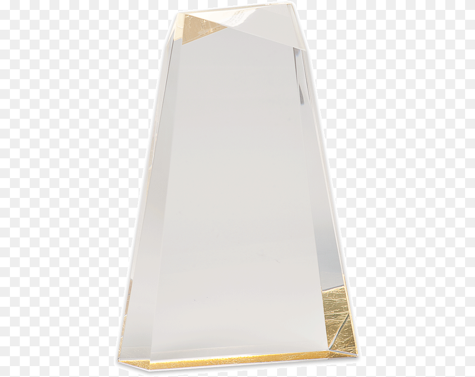 Blank Gold Facet Wedge Acrylic Award Wood, Crystal, Mineral, Mirror Free Transparent Png