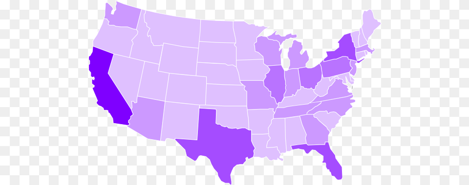 Blank Gray Usa Map White Lines 2 Clip Art Purple Map Of Us, Chart, Plot, Atlas, Diagram Png