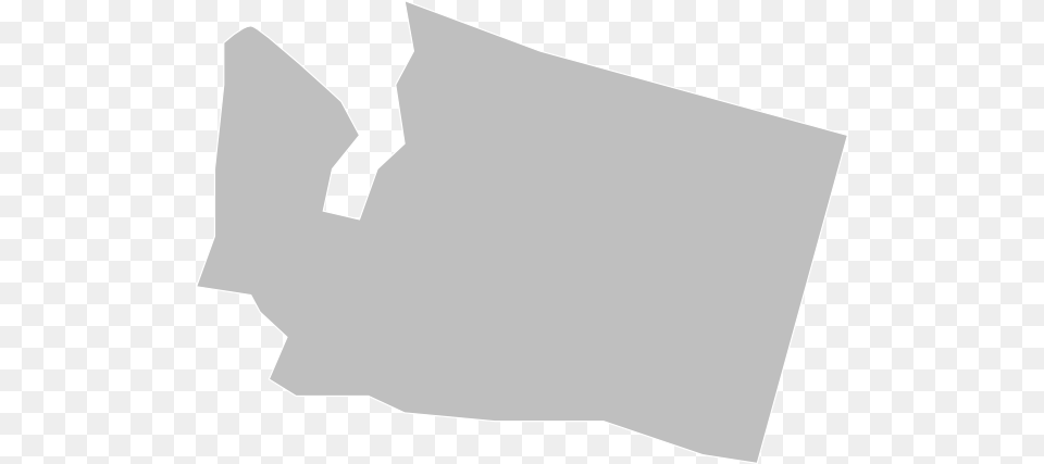Blank Gray Washington Map White Lines Clip Art At Clker Paper Png Image