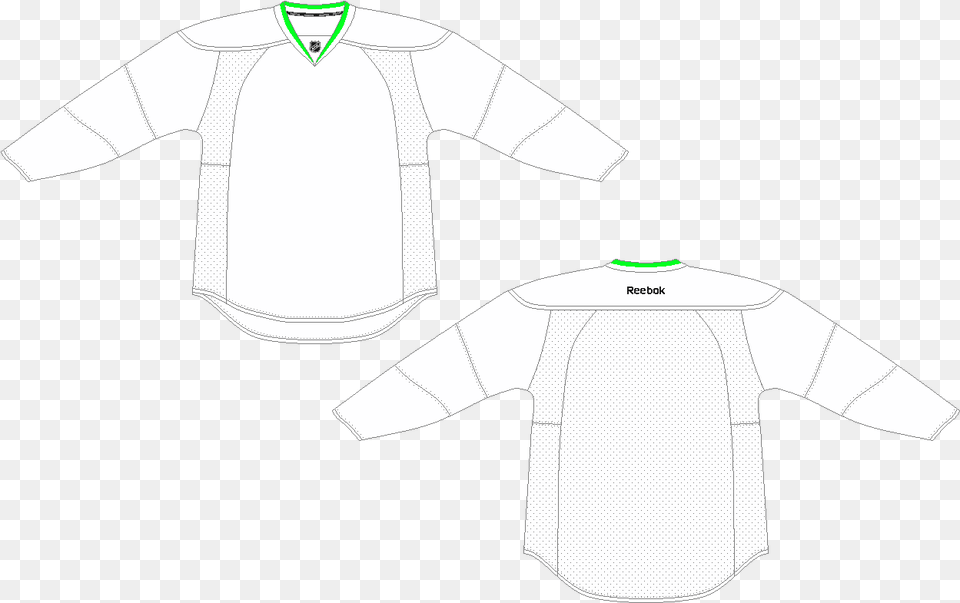 Blank Hockey Jersey Template Long Sleeve Motocross Jersey Design Template, Clothing, Coat, Lab Coat, Long Sleeve Free Transparent Png