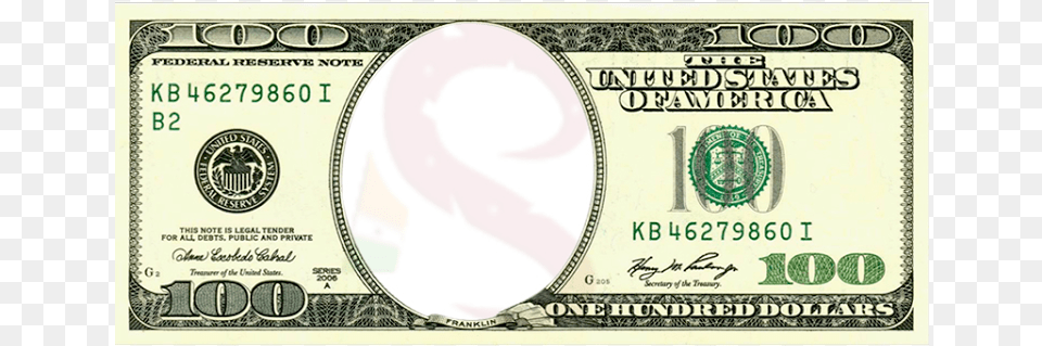 Blank Hundred Dollar Bill, Money Free Png Download