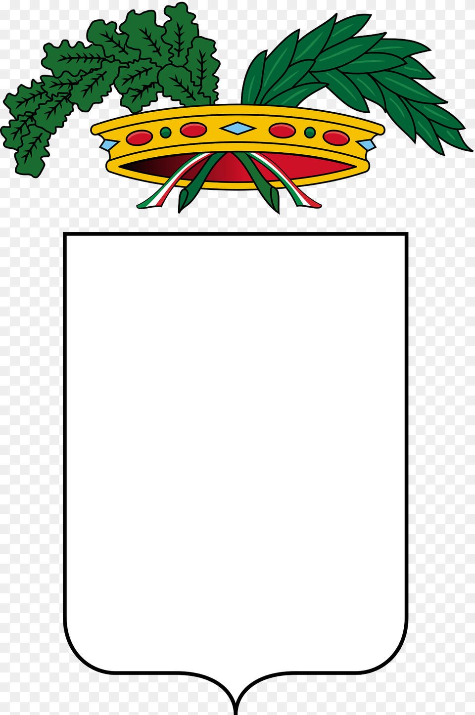 Blank Italy Province Stemma Clipart, White Board Free Transparent Png