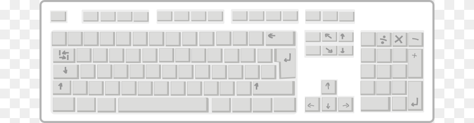 Blank Keyboards, Computer, Computer Hardware, Computer Keyboard, Electronics Free Png Download