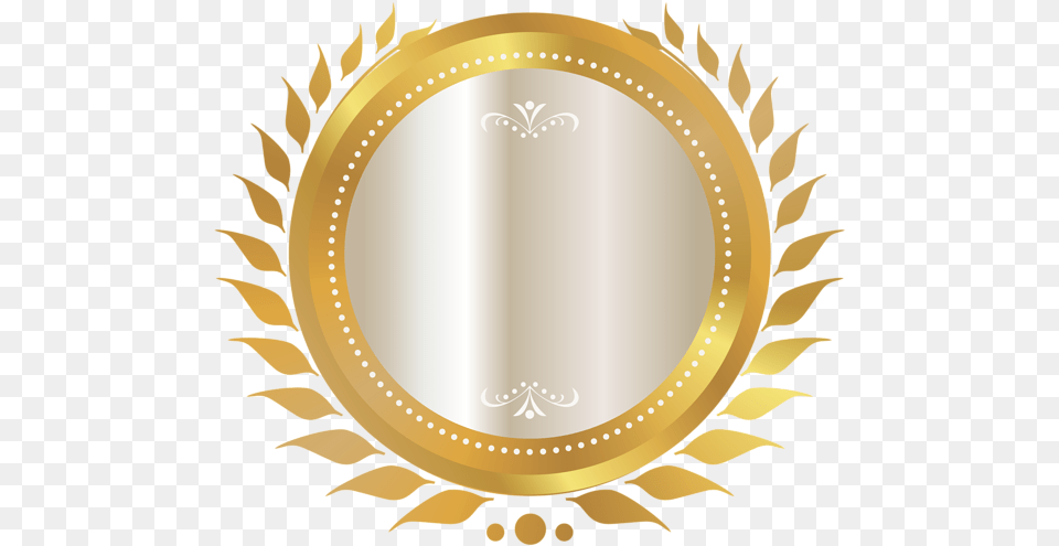 Blank Letter Seal Gold Seal, Photography, Oval, Mirror Free Png Download
