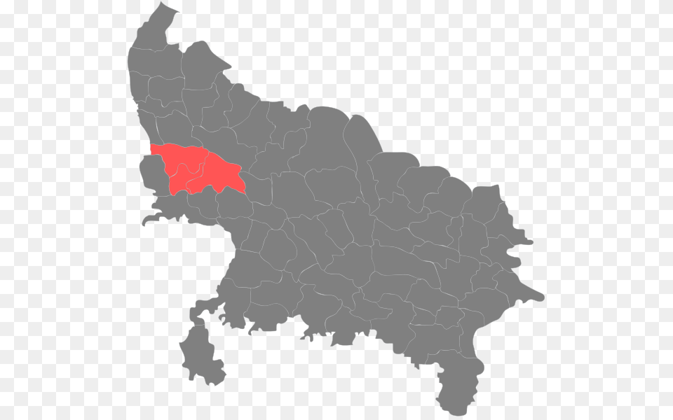 Blank Map Of Uttar Pradesh, Atlas, Chart, Diagram, Plot Free Png Download