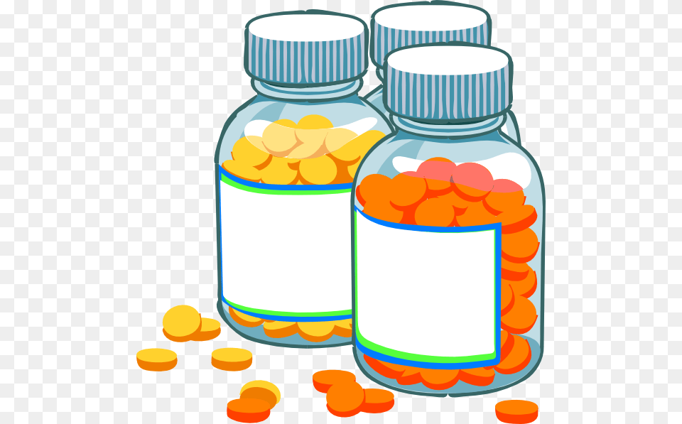 Blank Medicine Bottles Clip Art At Clker Com Vector Background Pill Bottle Clipart, Medication, Cake, Dessert, Food Free Png Download