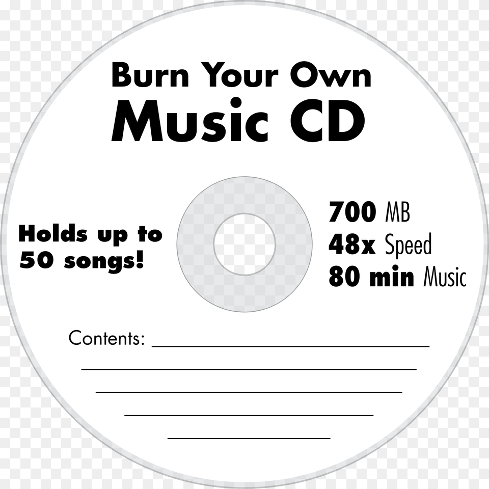 Blank Music Cd Cd, Disk, Dvd Png Image