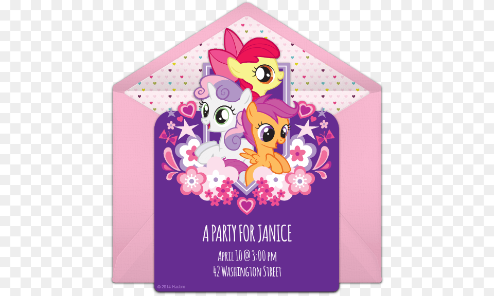 Blank My Little Pony Invitations, Advertisement, Envelope, Greeting Card, Mail Png Image
