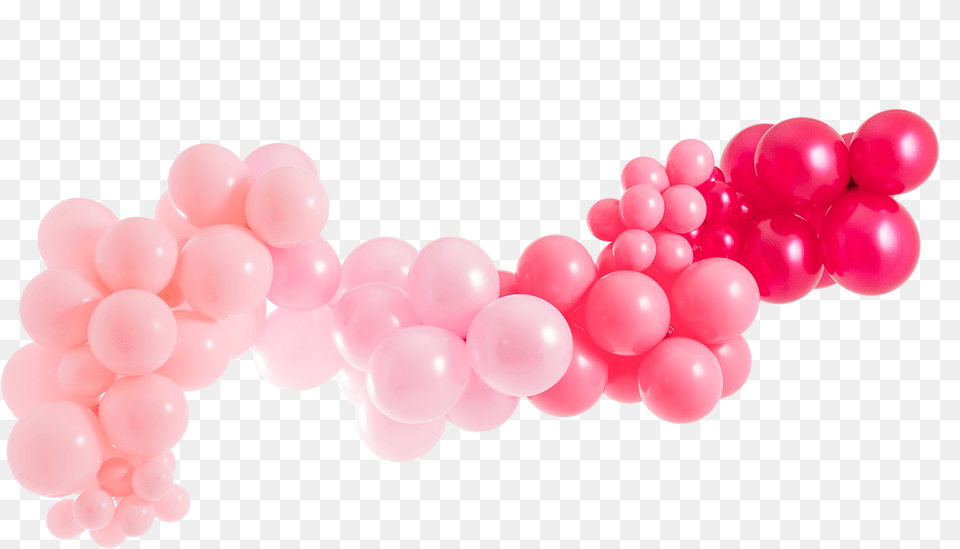 Blank Ombre Pink Balloon Garland Free Transparent Png
