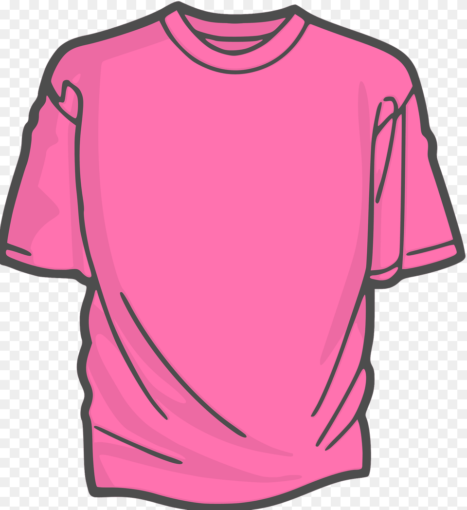 Blank Pink T Shirt Clipart, Clothing, T-shirt Free Png