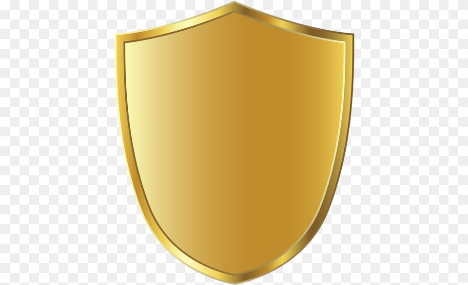 Blank Police Badge Gold Shield, Armor, Disk Free Png Download