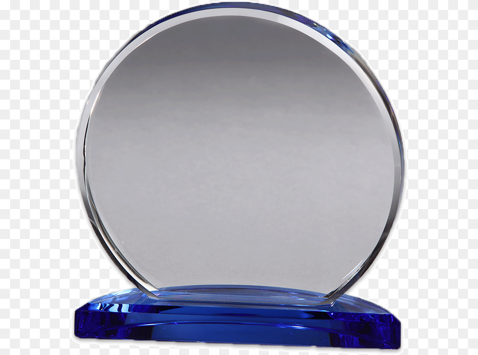 Blank Round Corona Crystal Award Trophy, Mirror Png Image