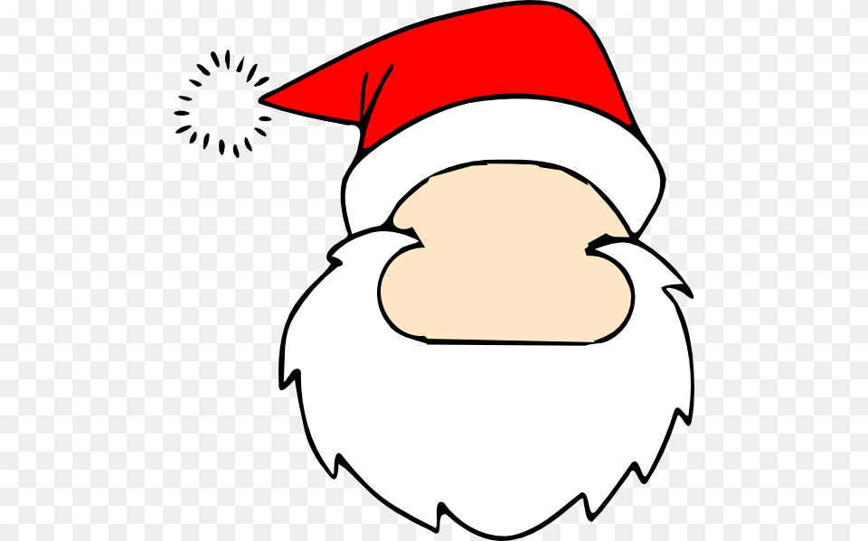 Blank Santa Face Clip Art, People, Person, Graduation, Animal Free Png Download