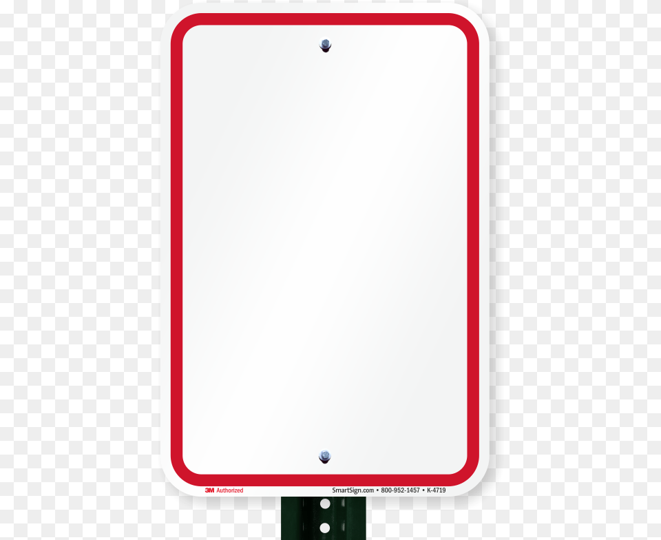 Blank Signs Red Printed Border Sign, White Board, Symbol, Road Sign Free Png Download