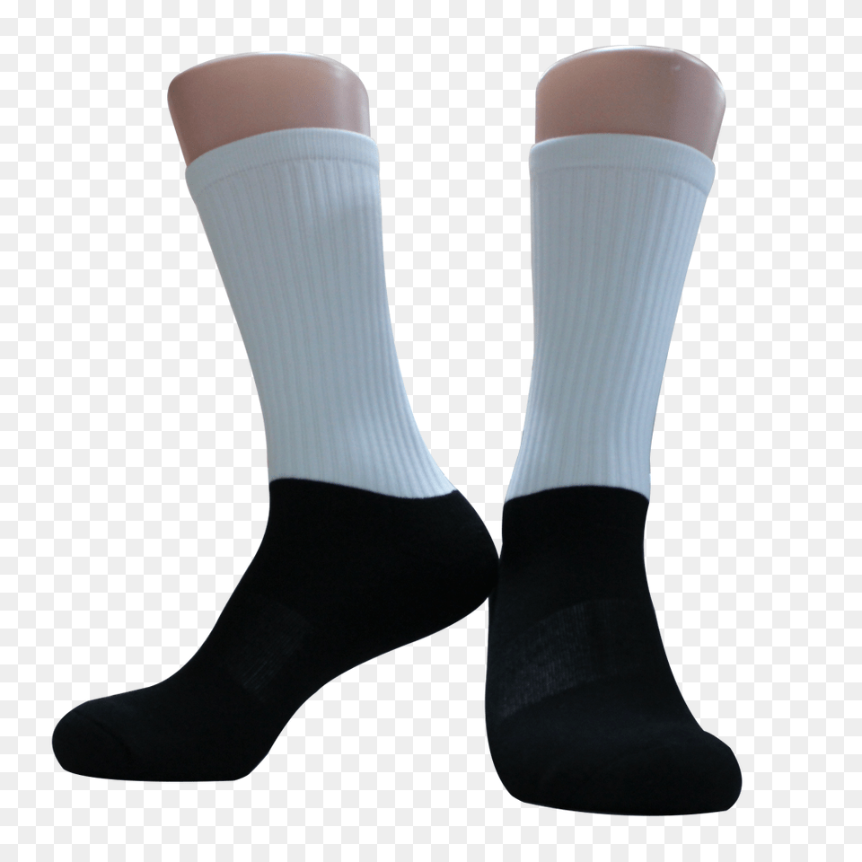Blank Socks Wholesale White Tube And Black Sole Orient Way, Clothing, Hosiery, Sock Free Png Download