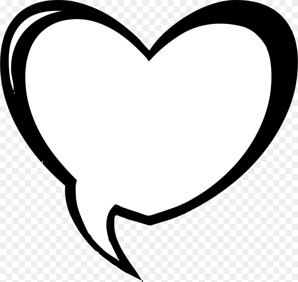 Blank Speech Bubbles, Heart, Stencil, Bow, Weapon Free Transparent Png