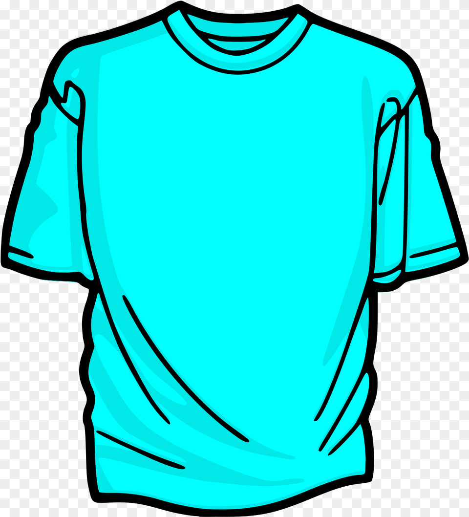 Blank T Shirt Light Blue Svg Clip Art For Web Orange T Shirt Clipart, Clothing, T-shirt, Person Free Png