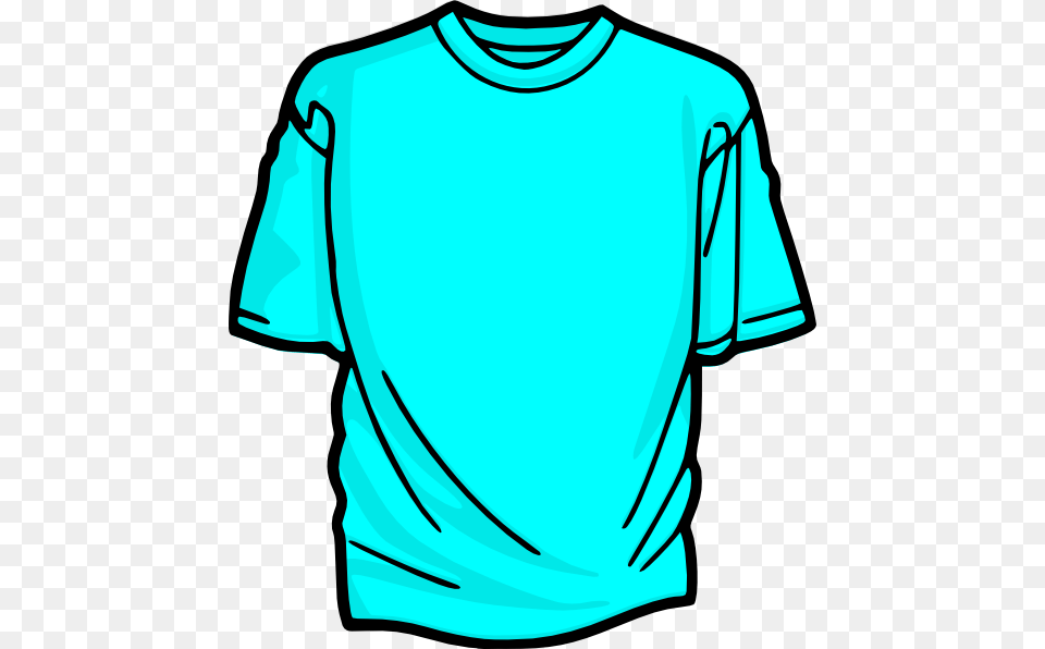 Blank T Shirt Light Blue Svg Clip Arts 540 X 596 Px, Clothing, T-shirt Png Image
