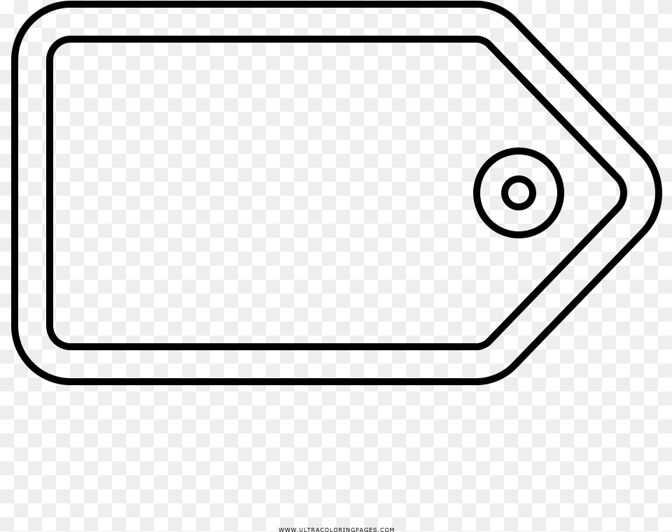 Blank Tag Coloring, Gray Free Png Download