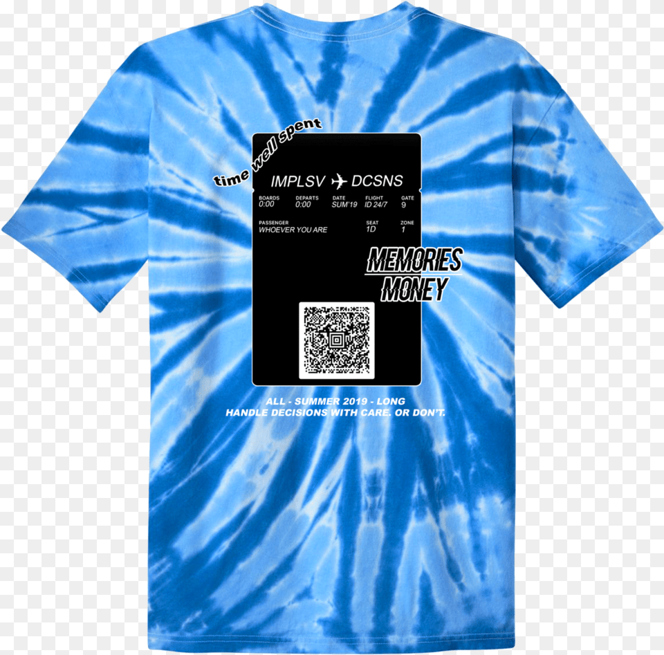 Blank Tie Dye Shirts Back, Clothing, T-shirt, Shirt, Qr Code Free Transparent Png