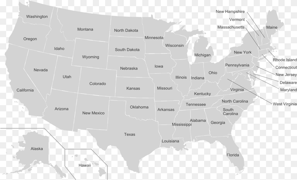 Blank Us Map Numbered United States Map, Plot, Chart, Atlas, Diagram Free Transparent Png