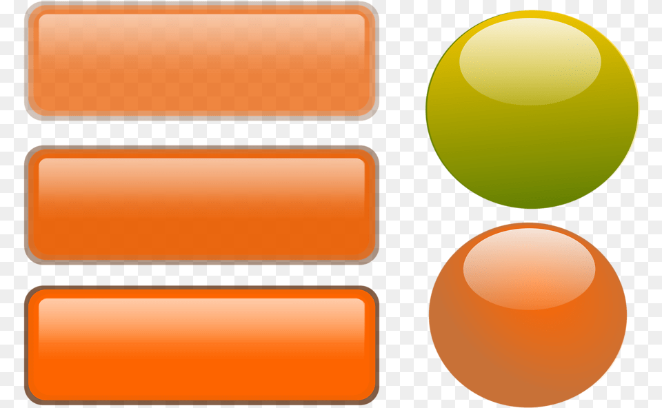 Blank Web Button Orange Button Blank Transparent Background, Sphere, Light, Traffic Light Png Image
