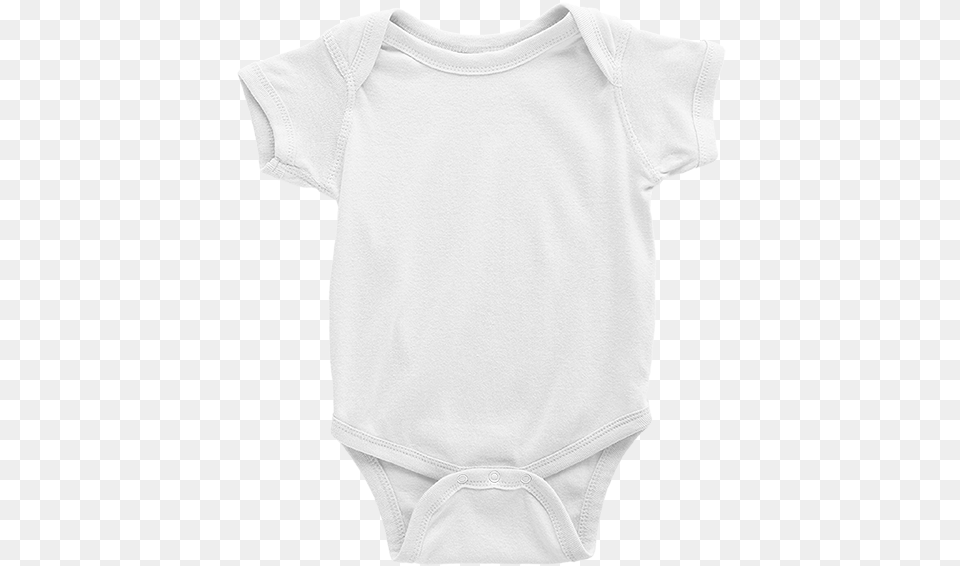 Blank White Onesie Transparent, Clothing, T-shirt, Undershirt Png Image