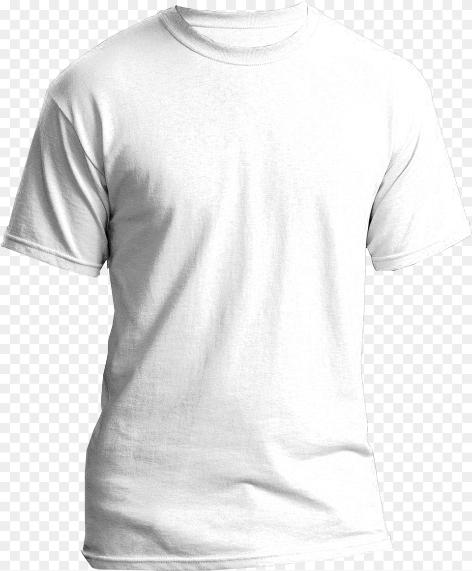 Blank White T Shirt White T Shirt Front, Clothing, T-shirt Free Transparent Png