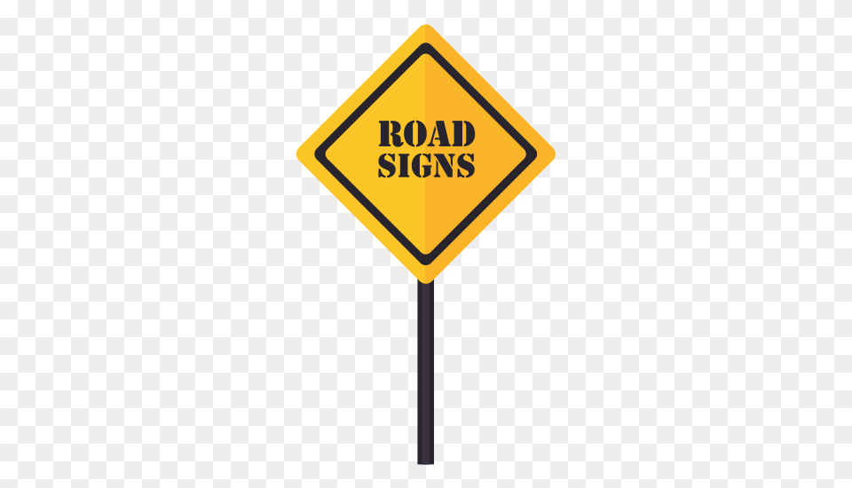 Blank Yellow Road Sign, Symbol, Road Sign Free Png