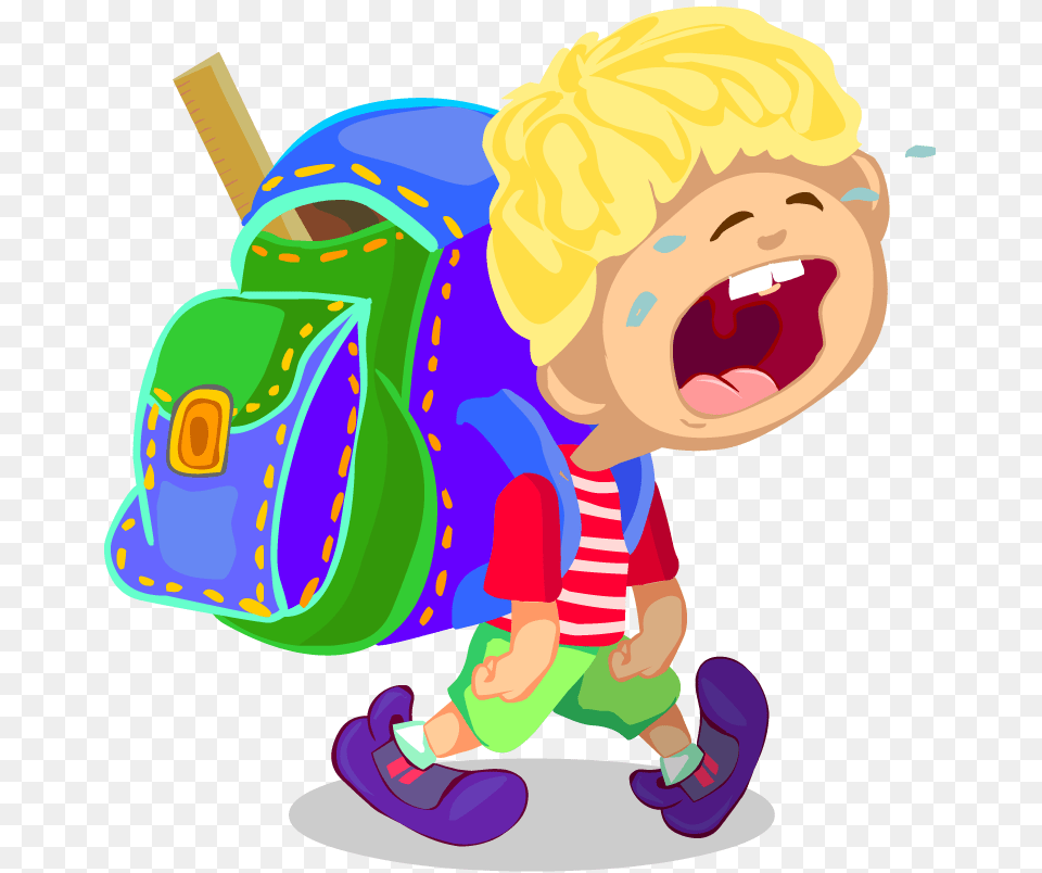 Blanket Clipart Anxious Kid Separation Anxiety Clip Art, Bag, Backpack, Baby, Person Free Transparent Png