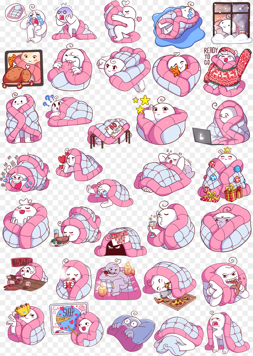 Blanket Telegram Stickers On Behance Telegram Sticker Mr Bat Free Transparent Png