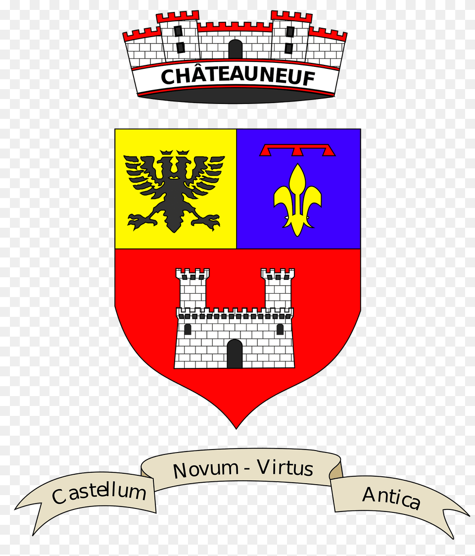 Blason Chateauneuf Clipart, Logo, Symbol, Armor Png