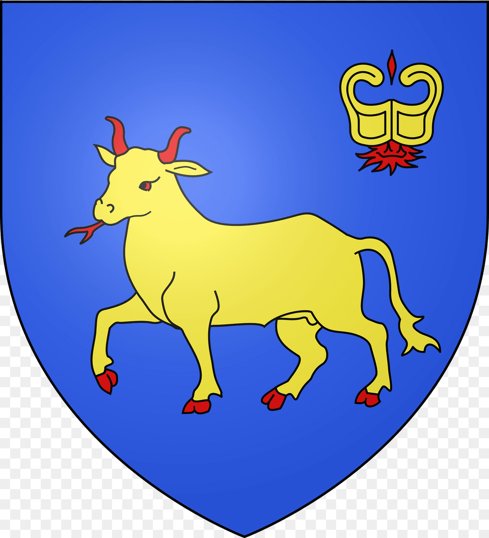 Blason Couffy41 Clipart, Animal, Cattle, Cow, Livestock Png Image