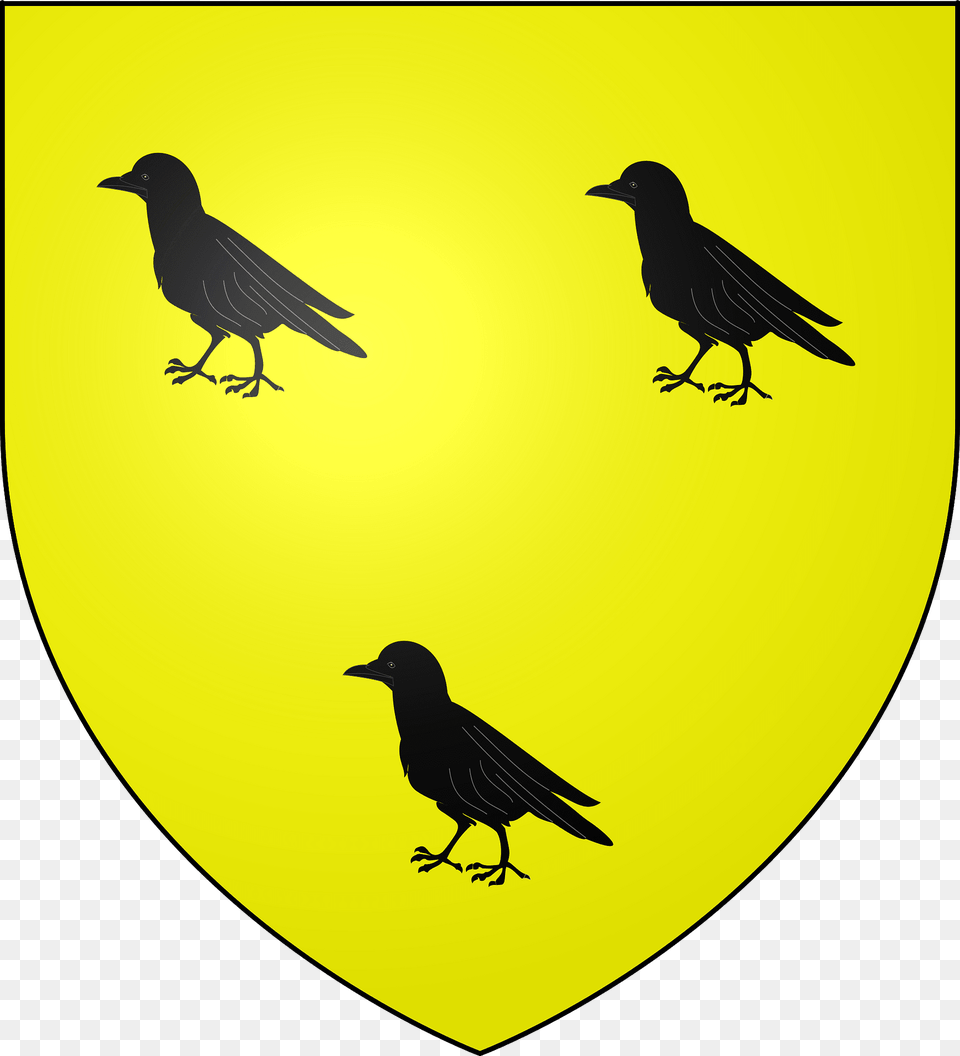 Blason De La Famille Broquet Clipart, Animal, Bird, Blackbird Png