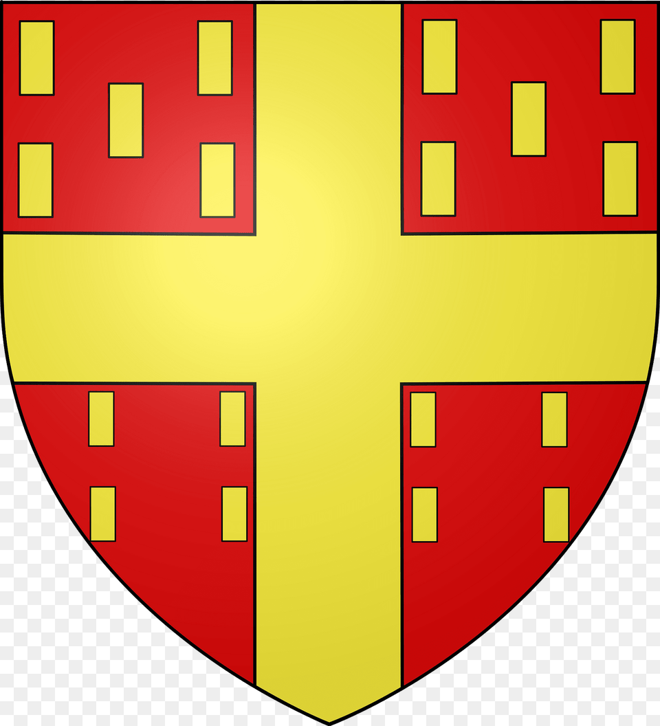 Blason De La Famille De De Raincourt Clipart, Armor, Shield, Cross, Symbol Free Transparent Png