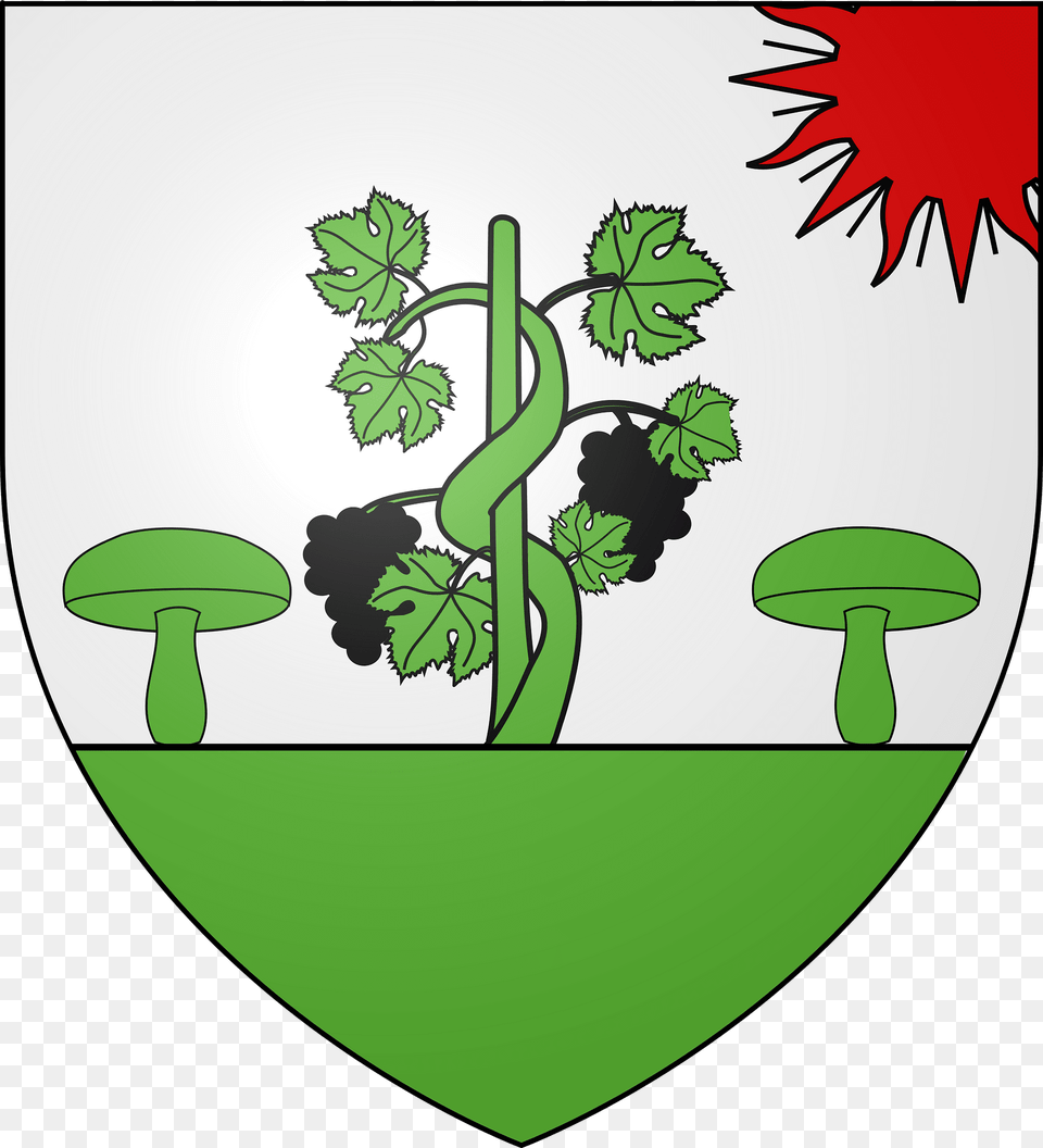 Blason De La Famille De Lesseps Clipart, Fungus, Leaf, Plant, Green Png