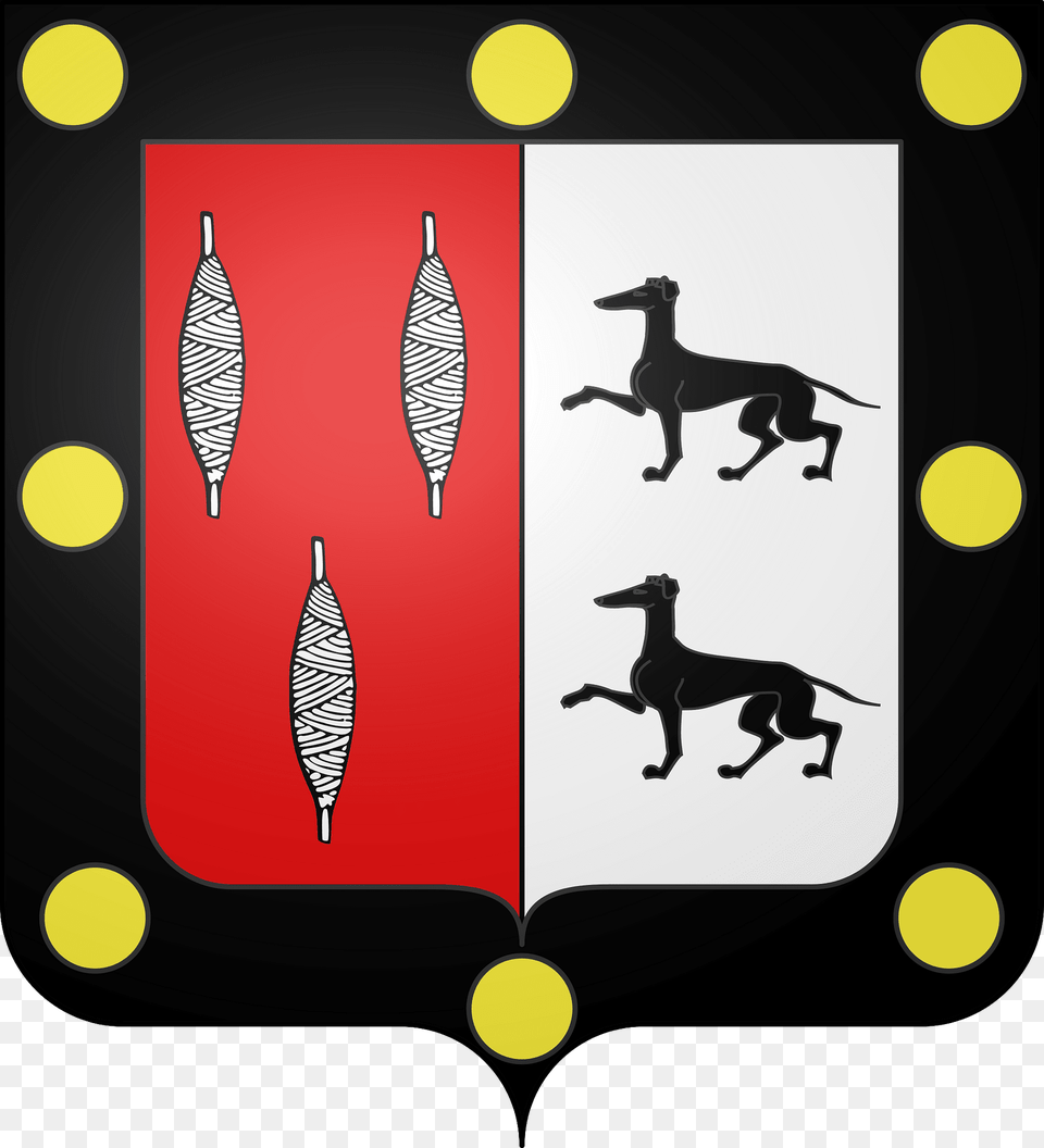 Blason De La Ville D39ancizan Hautes Pyrnes Clipart, Armor, Animal, Canine, Dog Png Image