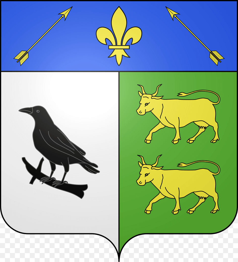 Blason De La Ville D39arbost Hautes Pyrnes Clipart, Animal, Bird, Blackbird, Cattle Free Png