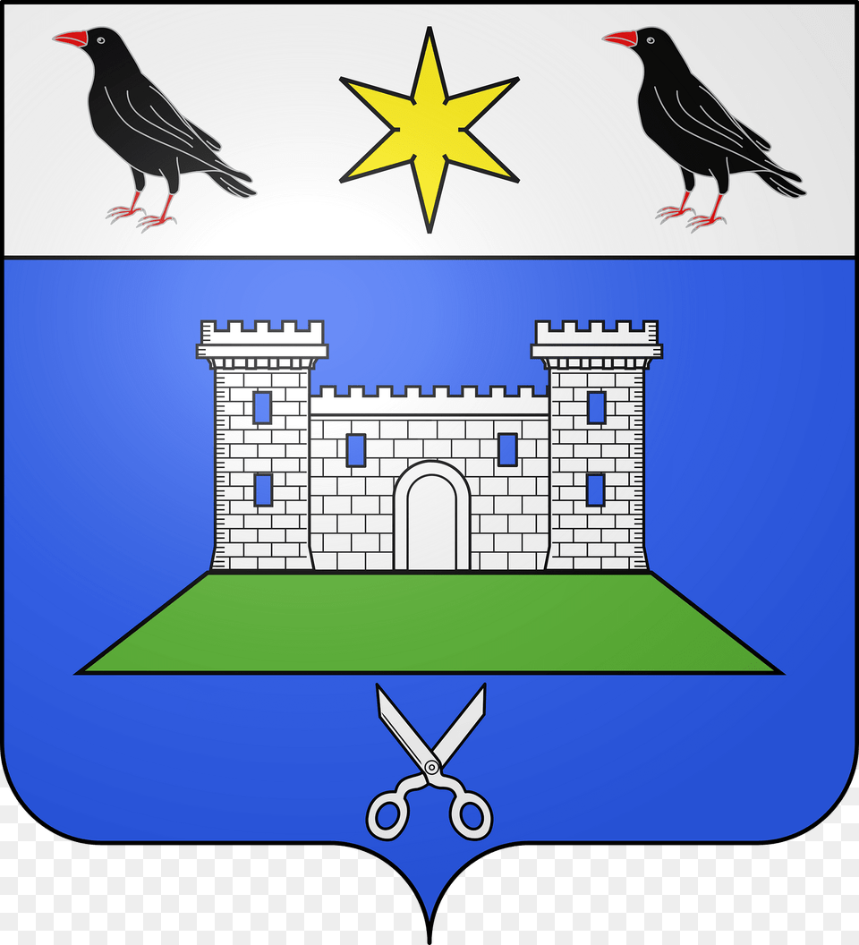 Blason De La Ville D39arcizans Avant Hautes Pyrnes Clipart, Animal, Bird, Blackbird, Symbol Free Png