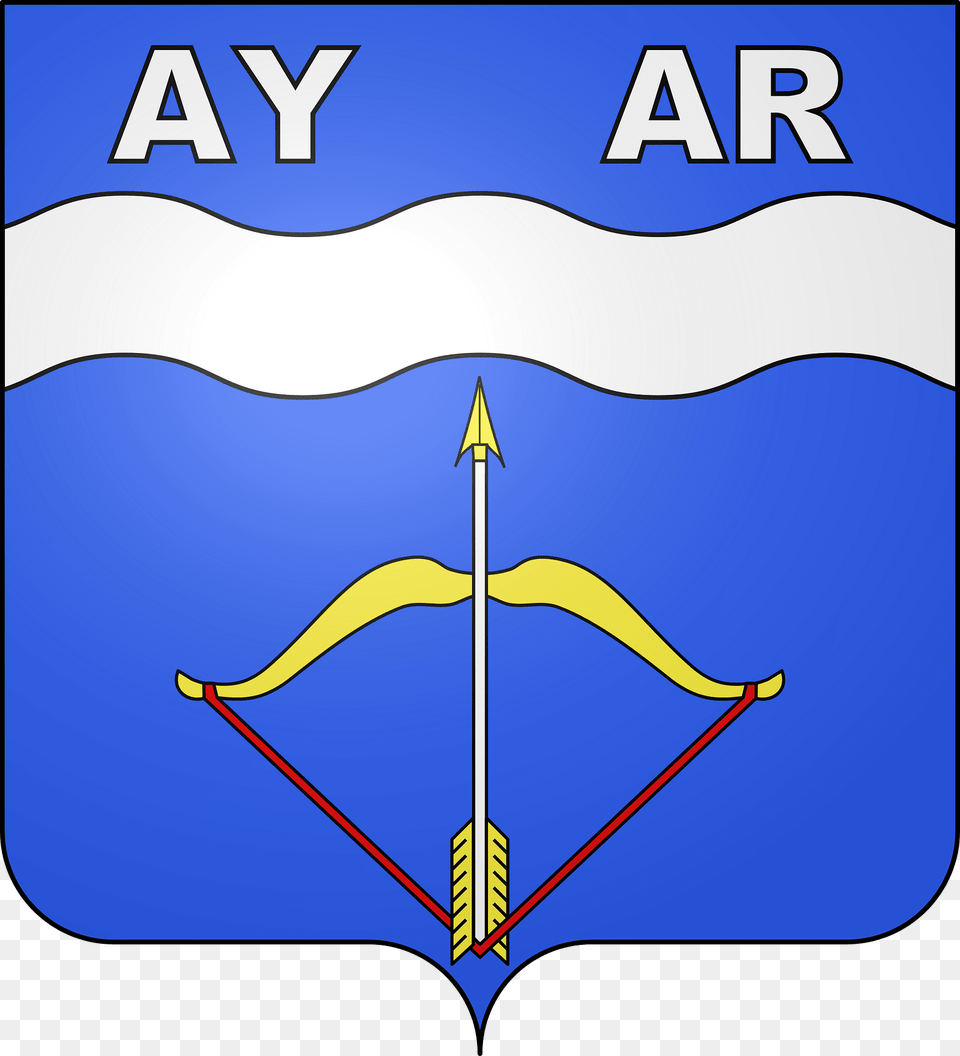 Blason De La Ville D39ayros Arbouix Hautes Pyrnes Clipart, Weapon, Bow Png Image