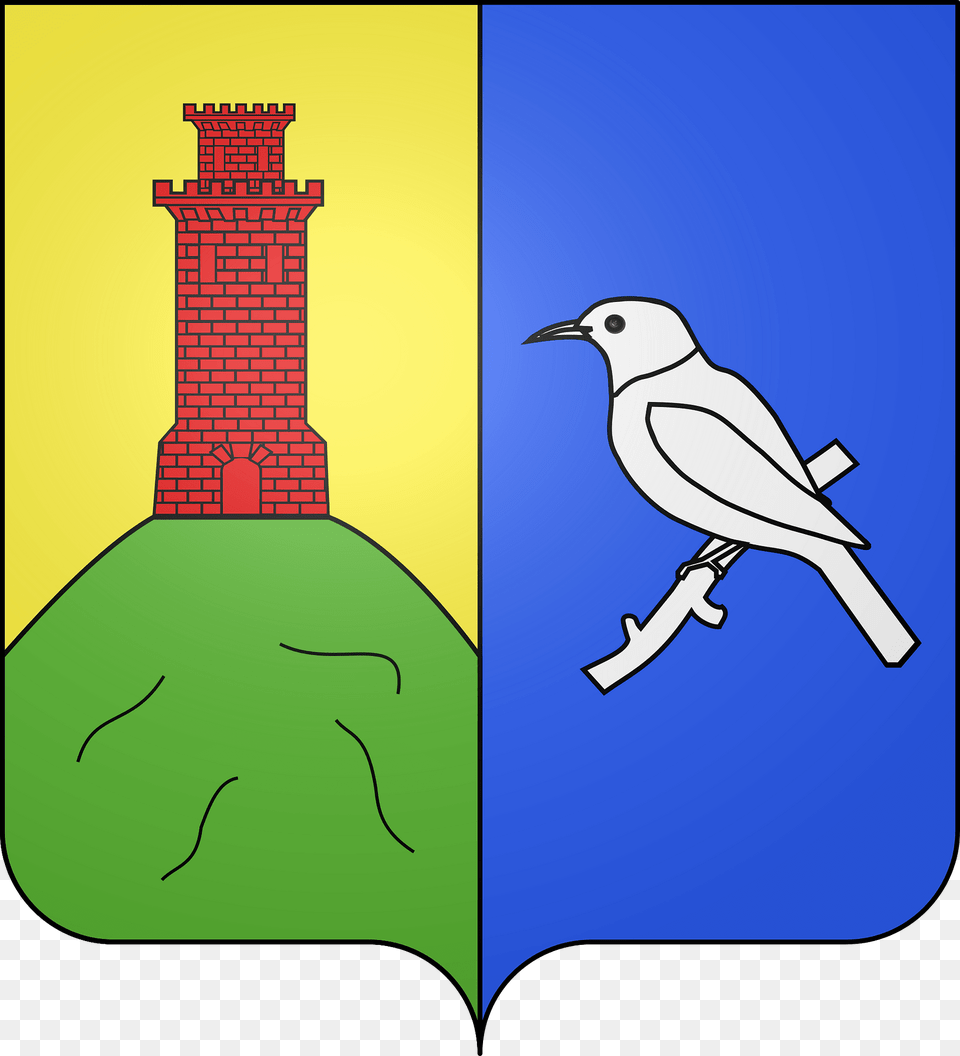 Blason De La Ville D39estensan Hautes Pyrnes Clipart, Animal, Beak, Bird, Jay Free Transparent Png