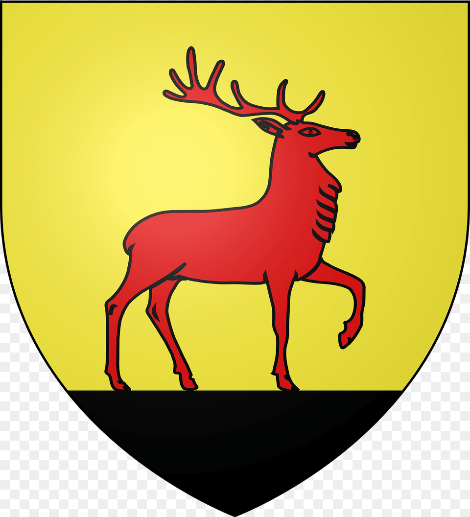 Blason De La Ville D39hirtzfelden 68 Clipart, Animal, Deer, Mammal, Wildlife Free Png Download