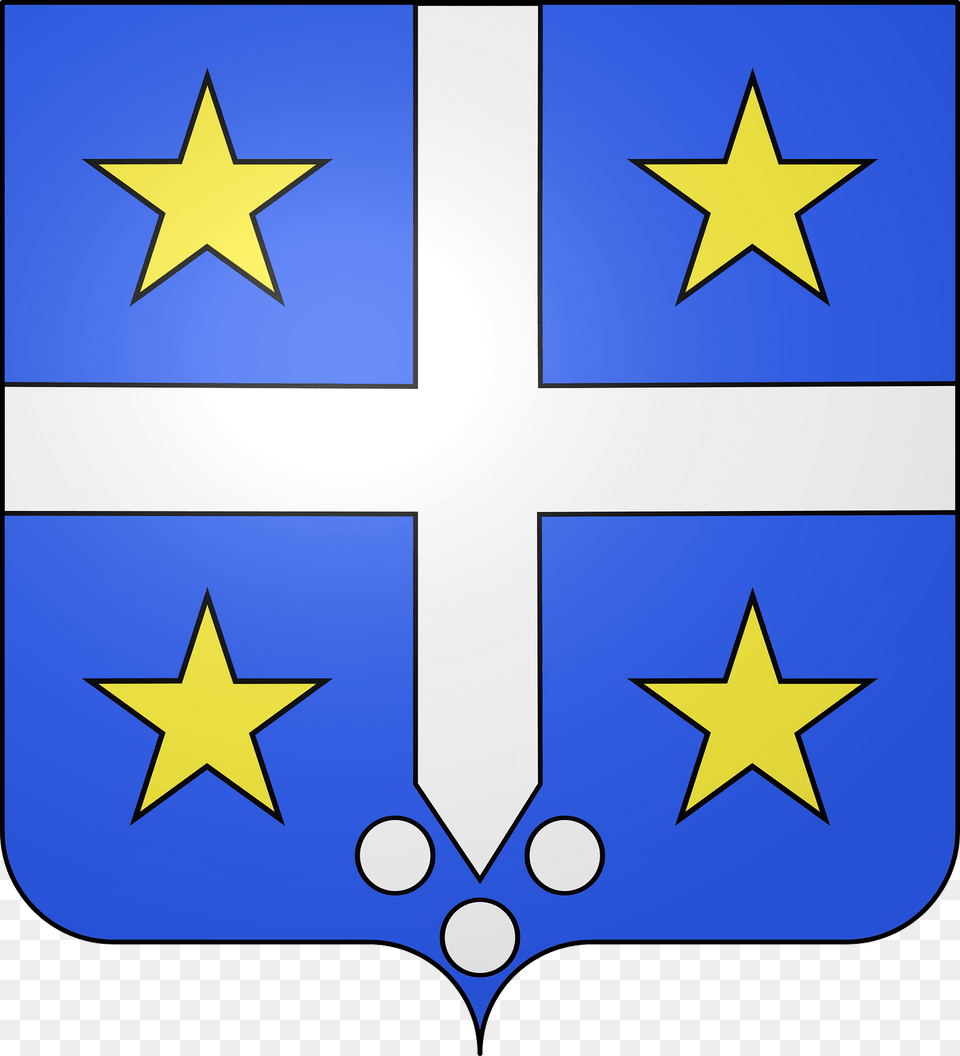 Blason De La Ville De Barjac 30 Clipart, Symbol, Star Symbol Png Image