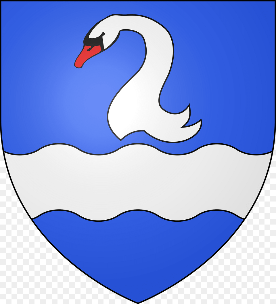 Blason De La Ville De Berthelming Moselle Clipart, Animal, Bird, Swan Free Png