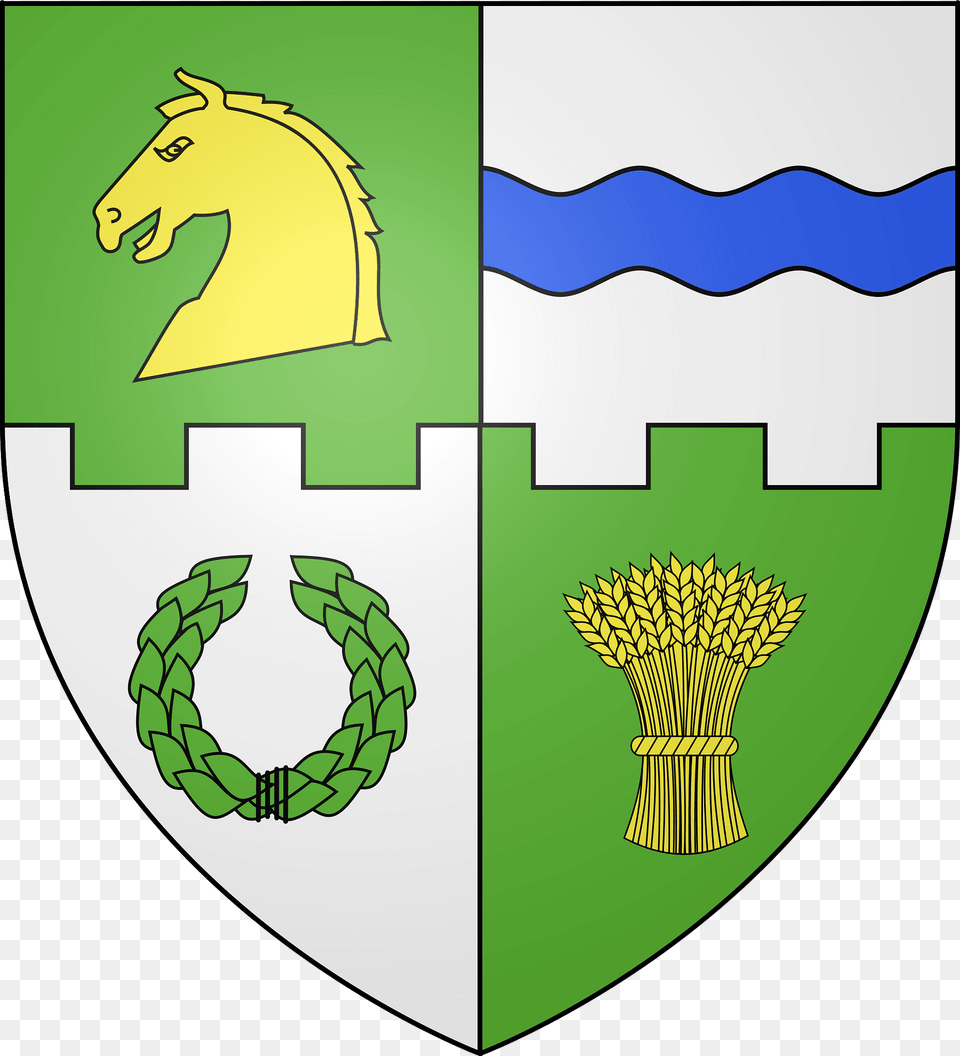 Blason De La Ville De Bessay Sur Allier 03 Clipart, Armor, Animal, Horse, Mammal Png